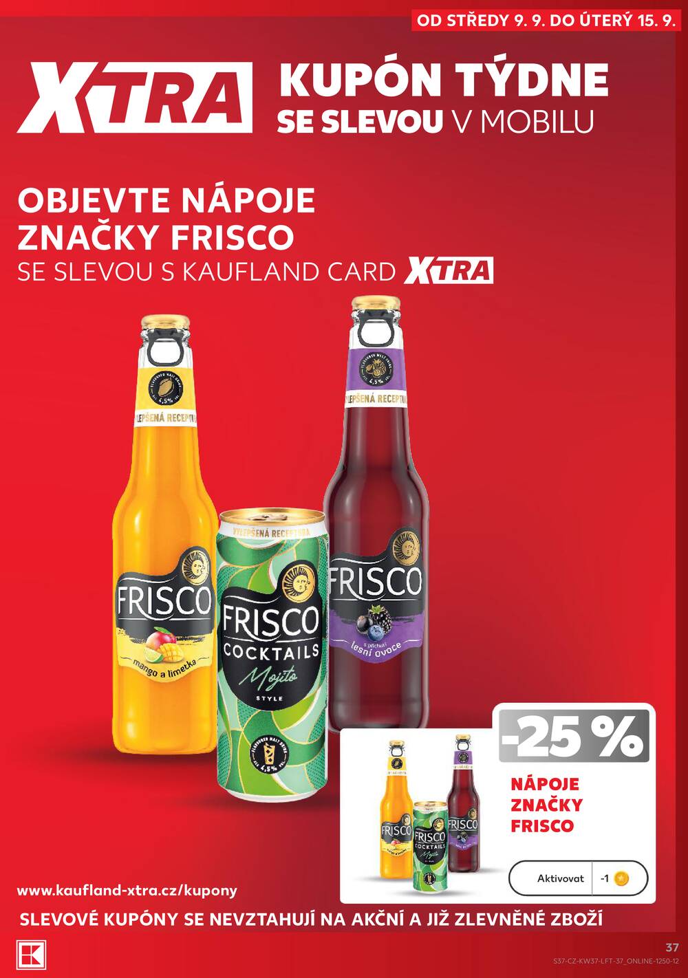 Leták Kaufland - Kaufland 9.9. - 15.9. - Kaufland - Cheb - strana 37