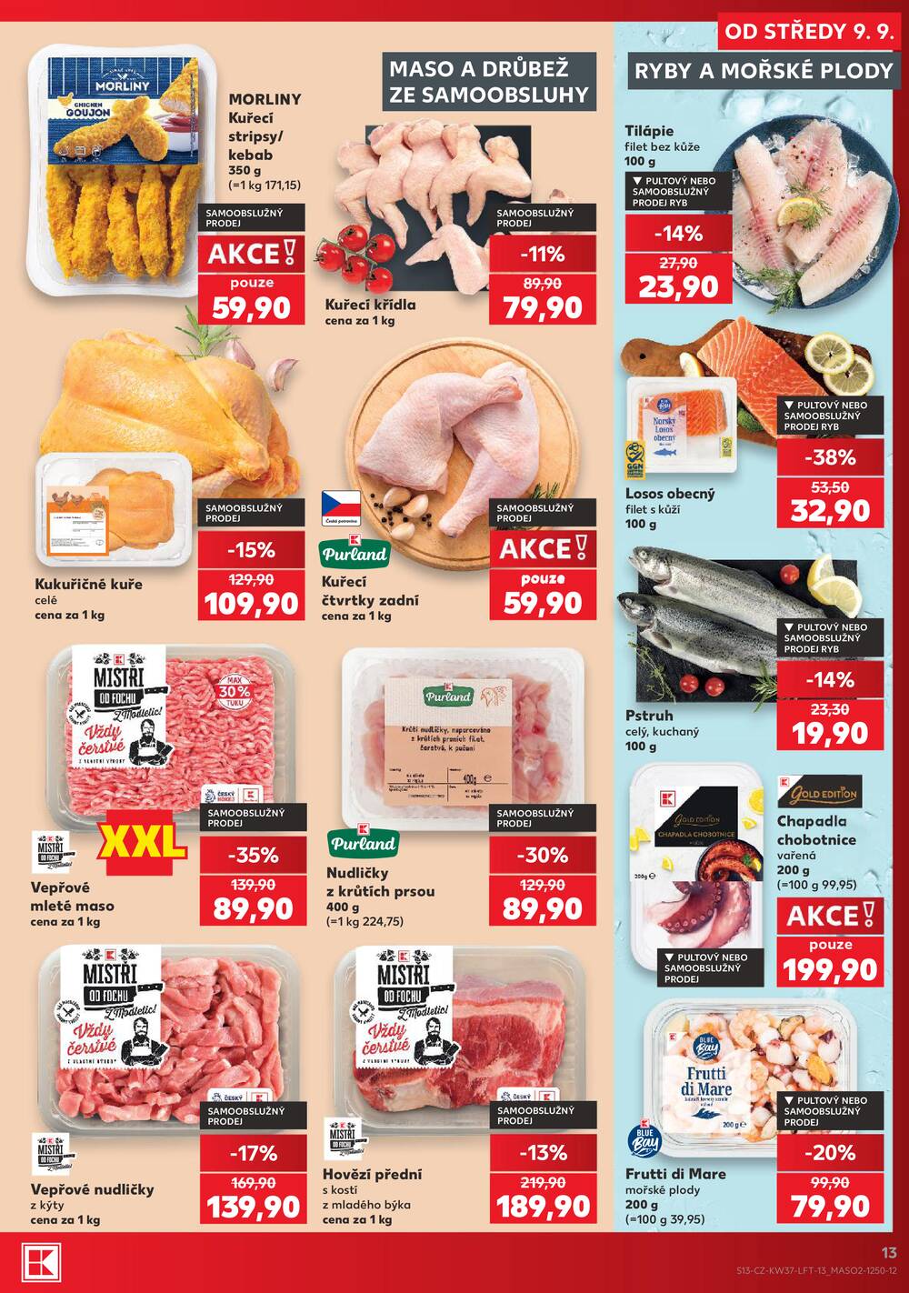 Leták Kaufland - Kaufland 9.9. - 15.9. - Kaufland - Pelhřimov - strana 13