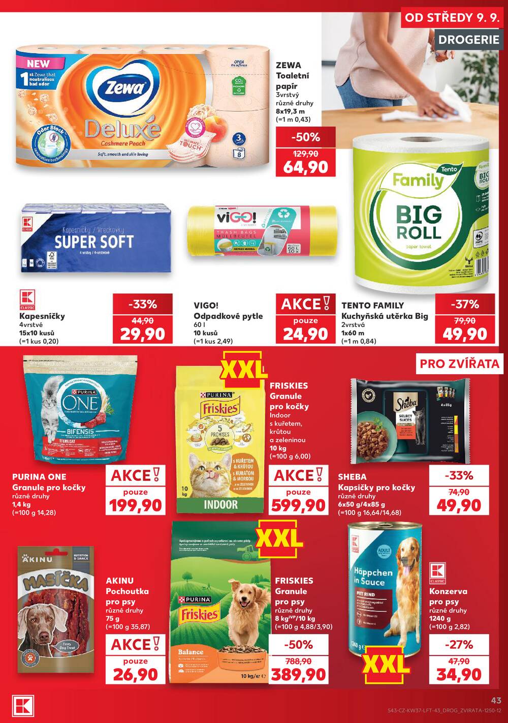 Leták Kaufland - Kaufland 9.9. - 15.9. - Kaufland - Ostrov - Jáchymovská - strana 43