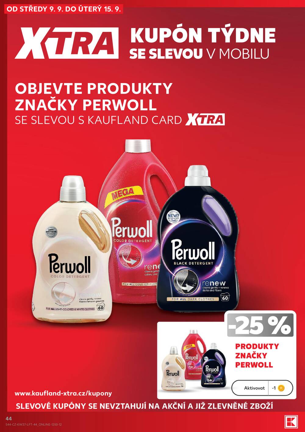 Leták Kaufland - Kaufland 9.9. - 15.9. - Kaufland - Ostrov - Jáchymovská - strana 44