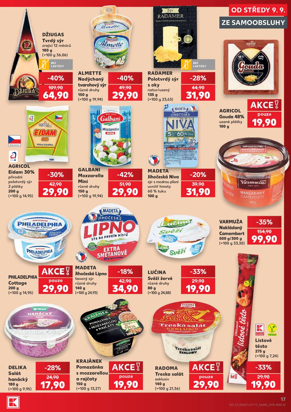 Leták Kaufland - Kaufland 9.9. - 15.9. - Kaufland - Praha 8 (Malý Klín) - strana 17
