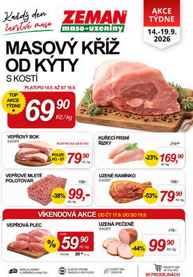ZEMAN maso-uzeniny : 1 leták