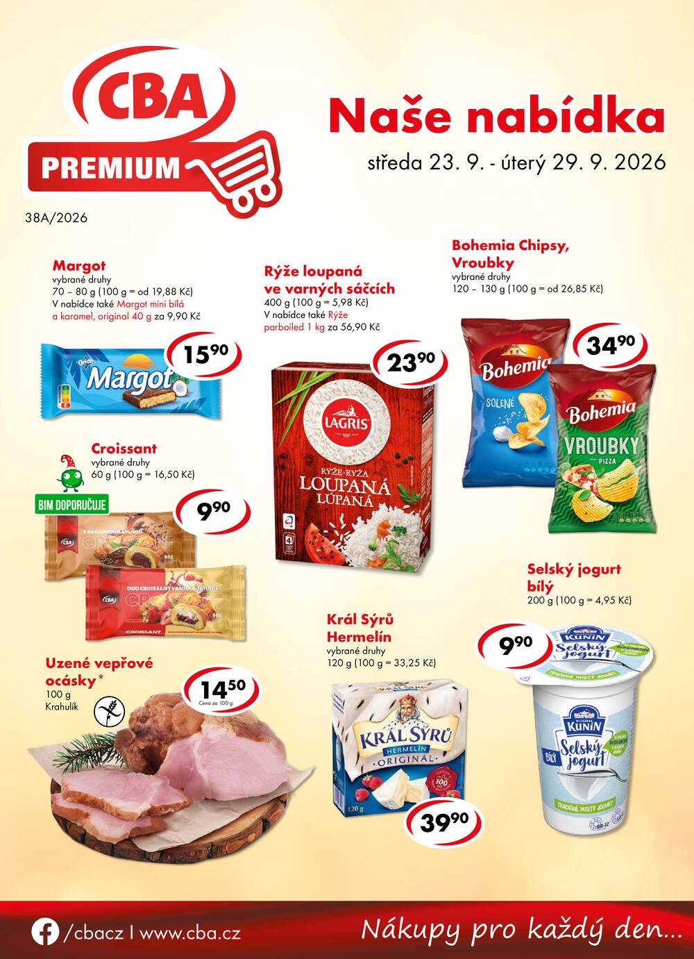 Leták CBA - CBA Premium od 23.9. do 29.9.2026 - strana 1 Leták CBA - CBA Premium od 23.9. do 29.9.2026 - strana 1