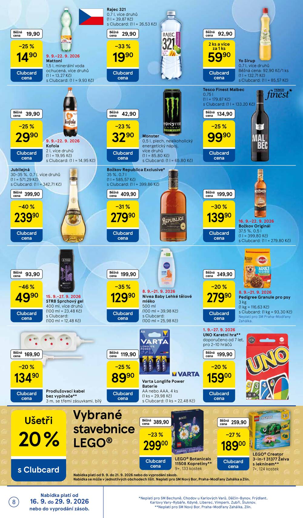 Leták Tesco - Tesco supermarkety od 16.9. do 22.9.2026 - strana 8 Leták Tesco - Tesco supermarkety od 16.9. do 22.9.2026 - strana 8