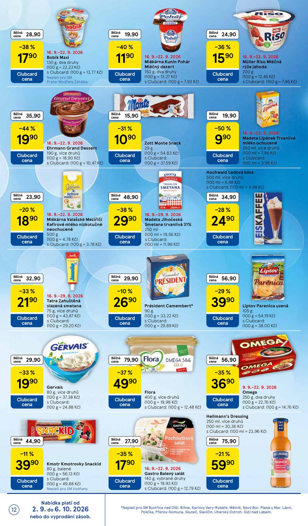 Leták Tesco - Tesco supermarkety od 16.9. do 22.9.2026 - strana 12 Leták Tesco - Tesco supermarkety od 16.9. do 22.9.2026 - strana 12