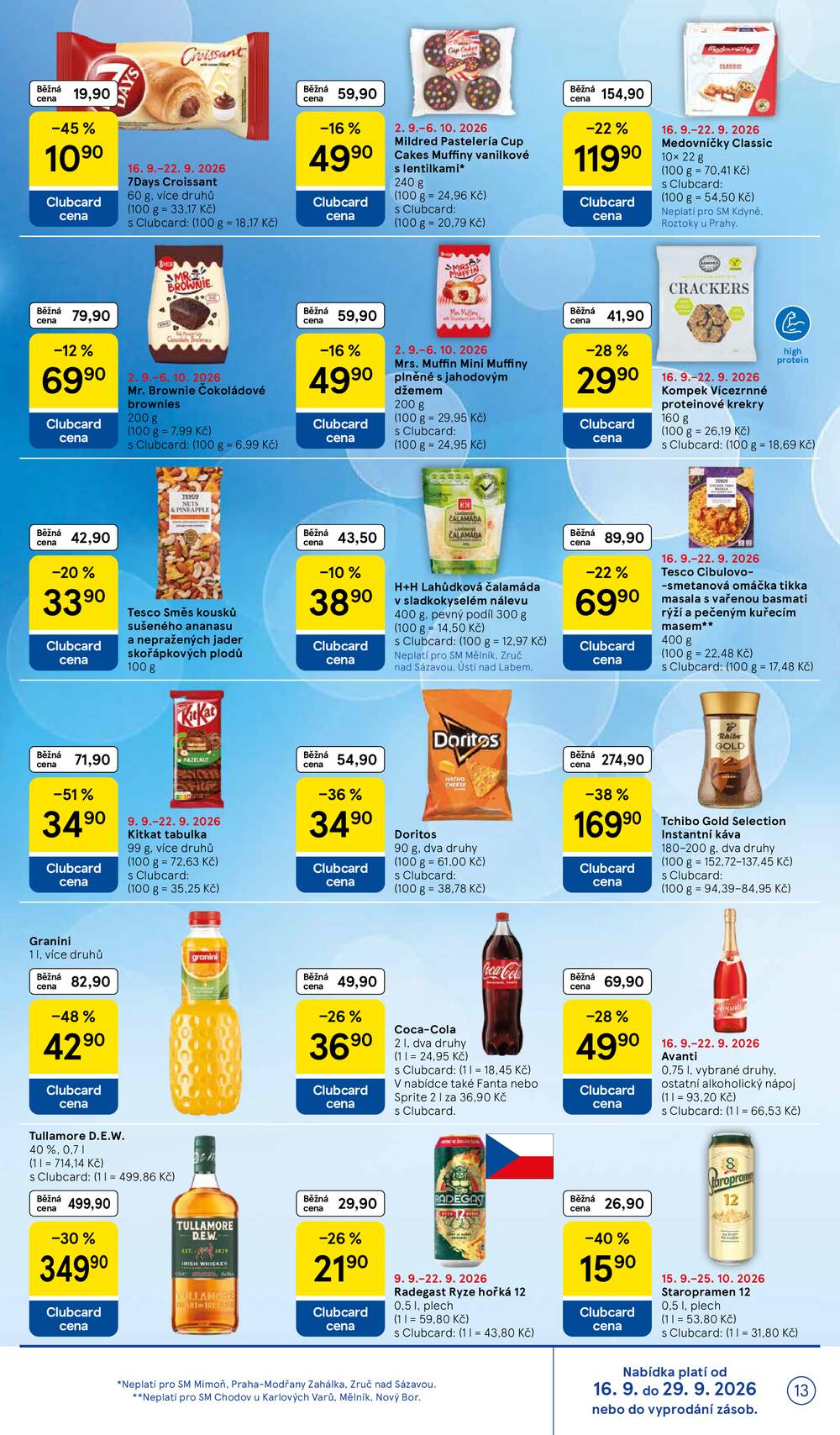 Leták Tesco - Tesco supermarkety od 16.9. do 22.9.2026 - strana 13