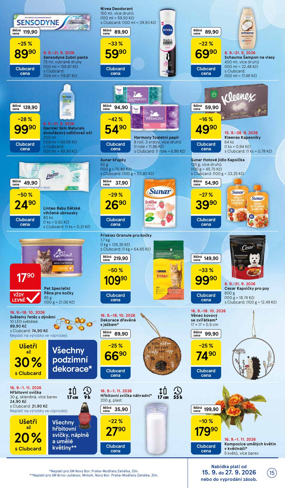 Leták Tesco - Tesco supermarkety od 16.9. do 22.9.2026 - strana 15