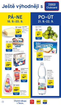 Tesco supermarkety od 16.9. do 22.9.2026