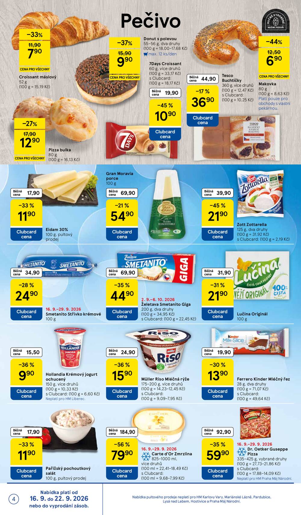 Leták Tesco - Tesco hypermarkety od 16.9. do 22.9.2026 - strana 4