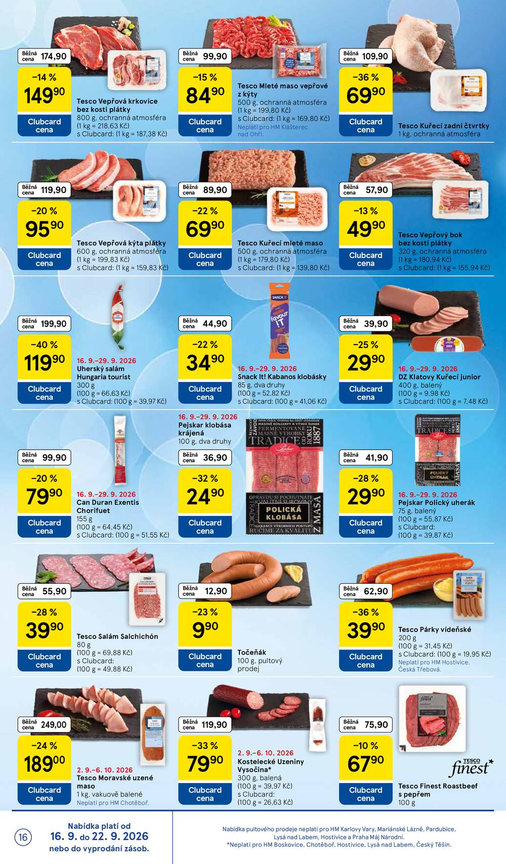 Leták Tesco - Tesco hypermarkety od 16.9. do 22.9.2026 - strana 16