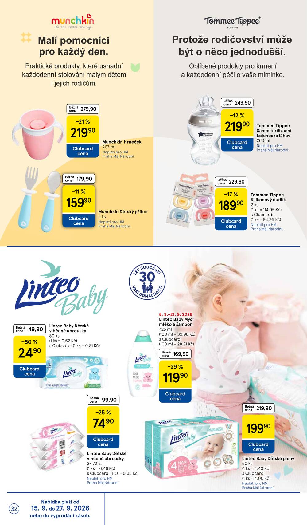Leták Tesco - Tesco hypermarkety od 16.9. do 22.9.2026 - strana 32