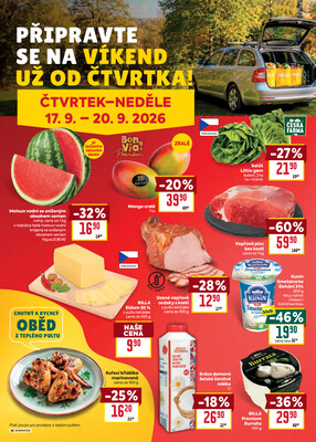 BILLA od 16.9. do 22.9.2026