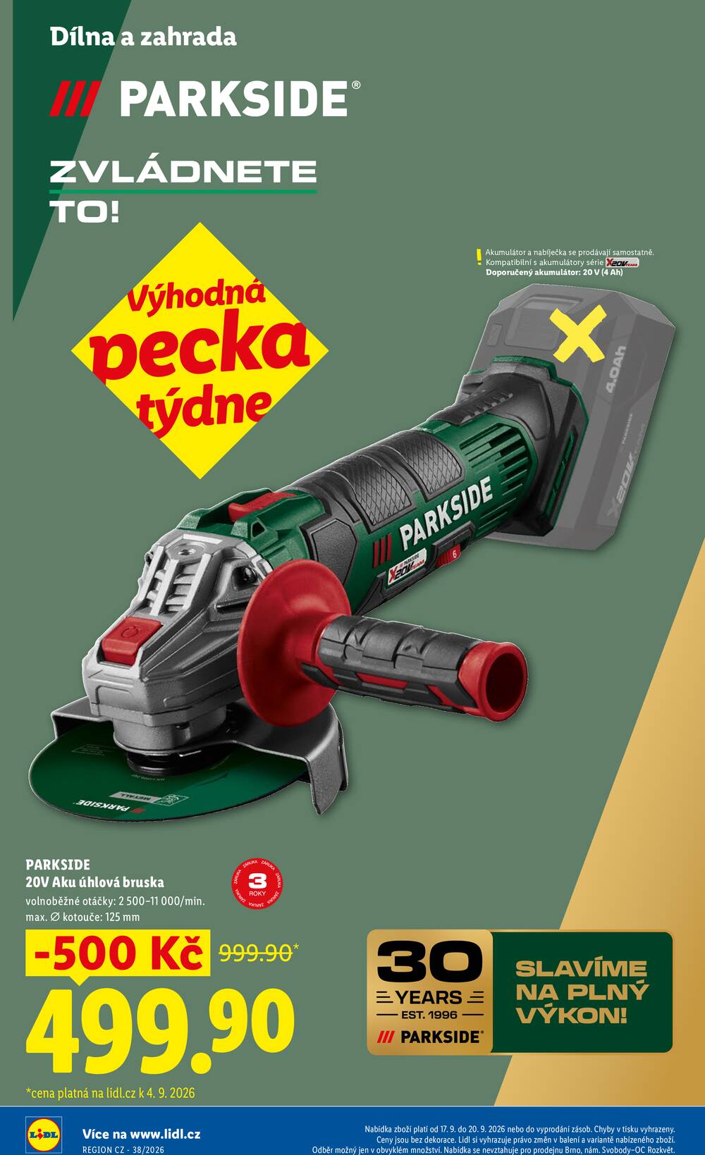 Lidl Čtvrtek od 17.9. do 20.9.2026