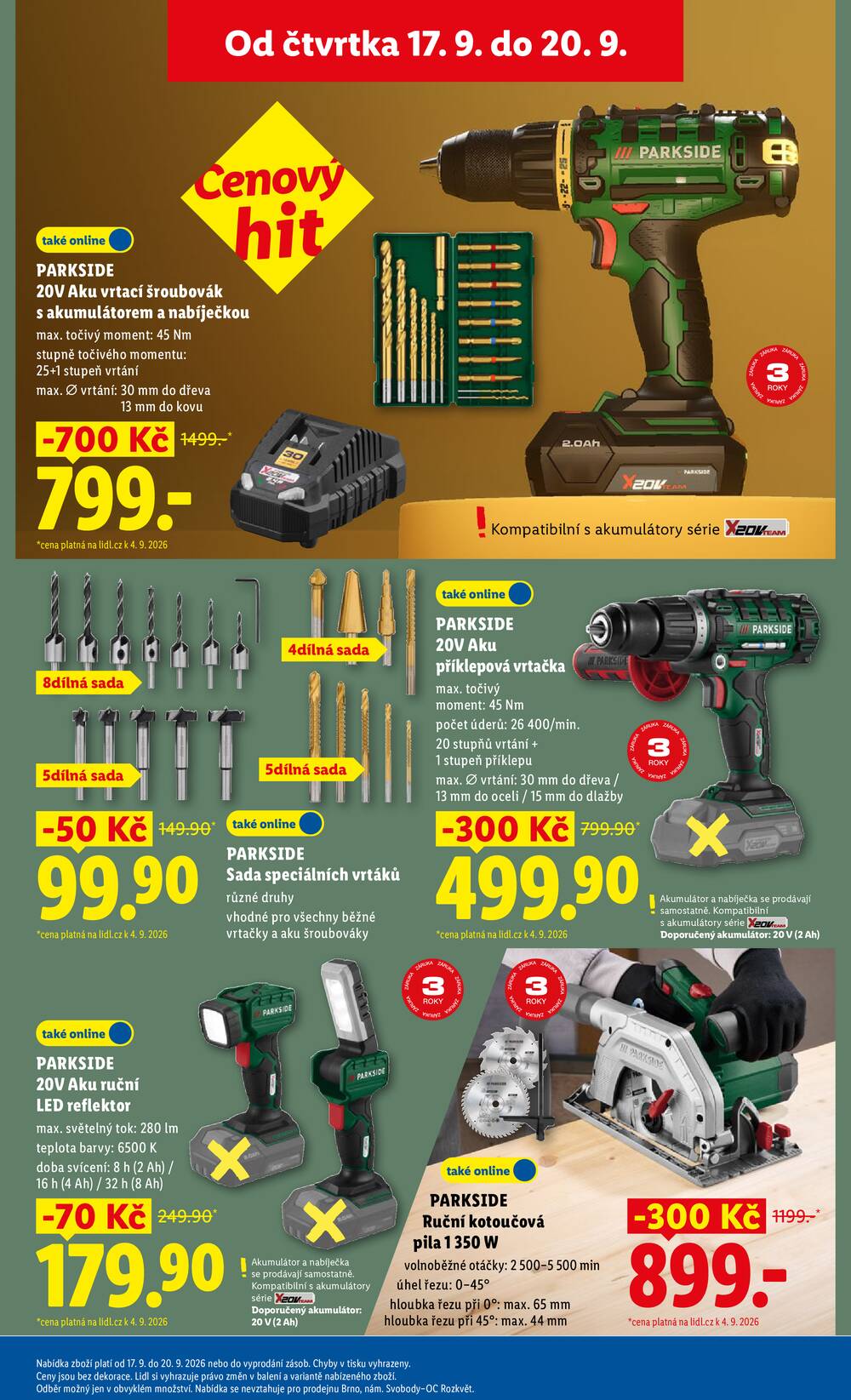 Lidl Čtvrtek od 17.9. do 20.9.2026
