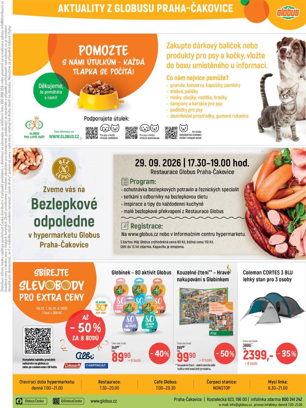 Akční leták Globus 16.9. - 22.9.2026 - Globus Praha - Čakovice