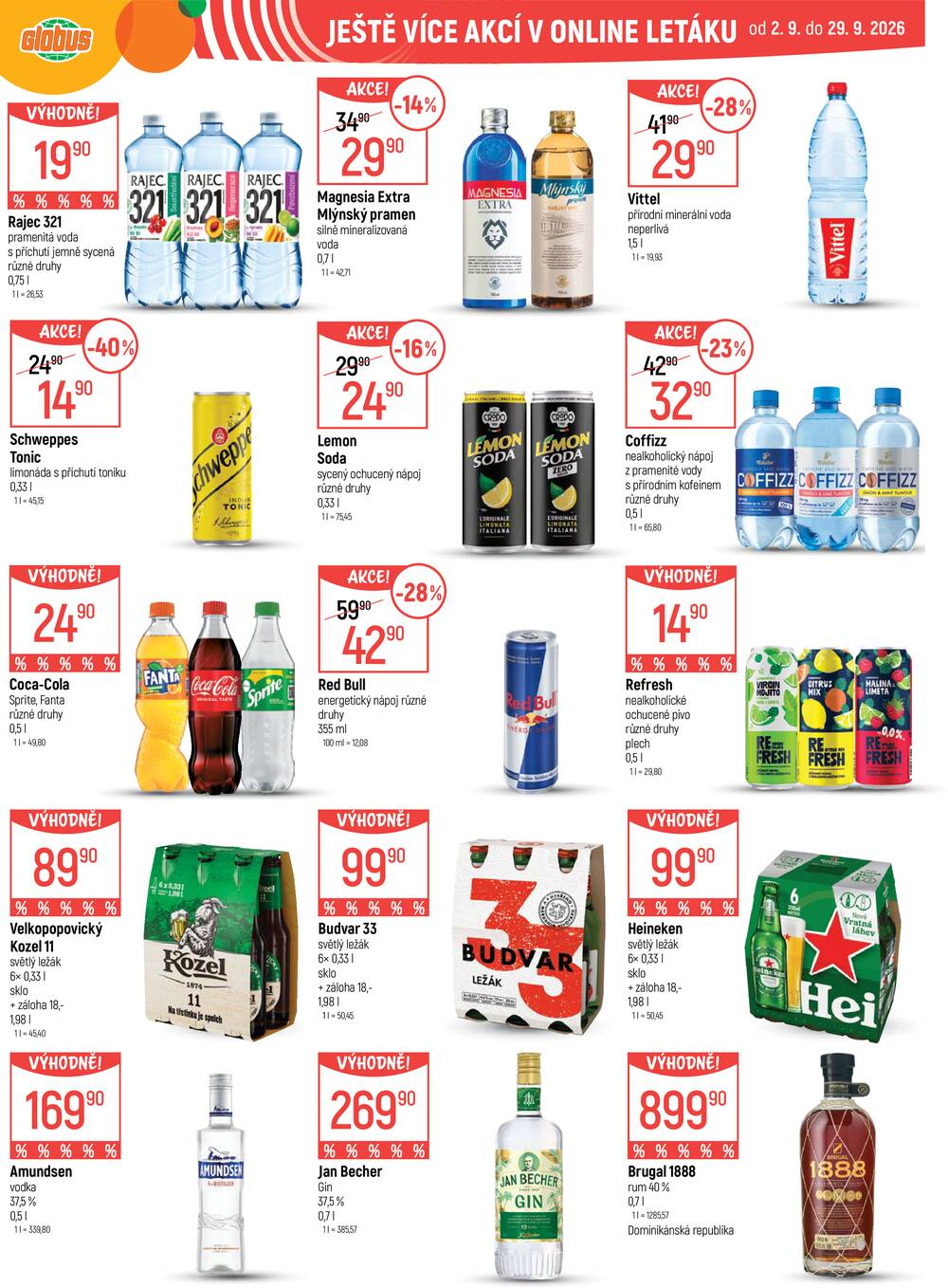 Akční leták Globus 16.9. - 22.9.2026 - Globus Praha - Čakovice