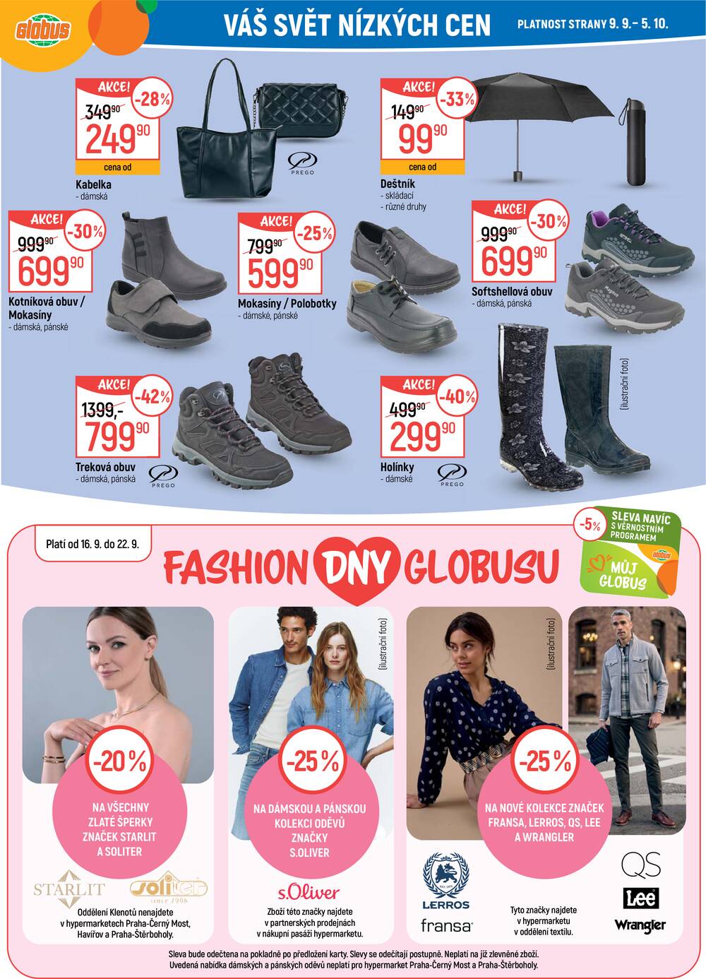 Akční leták Globus 16.9. - 22.9.2026 - Globus Brno Ivanovice
