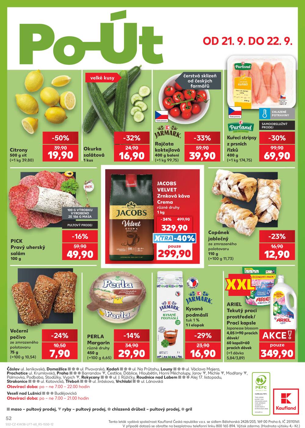 Kaufland 16.9. - 22.9. - Kaufland - Veselí nad Lužnicí - Budějovická