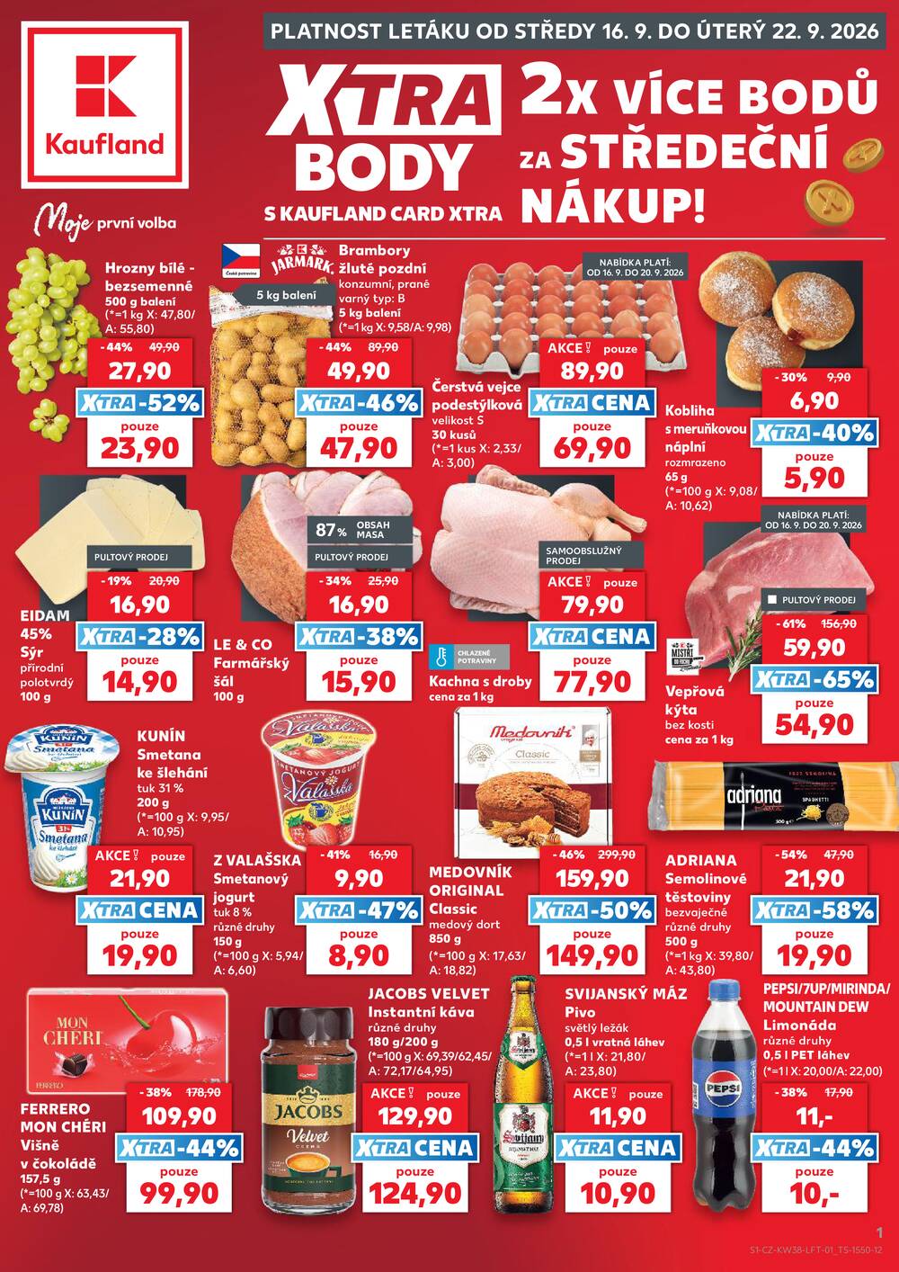 Kaufland 16.9. - 22.9. - Kaufland - Prostějov (Olomoucká)