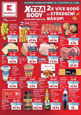 Leták Kaufland 16.9. - 22.9. - Kaufland - Ostrava - Mariánské Hory