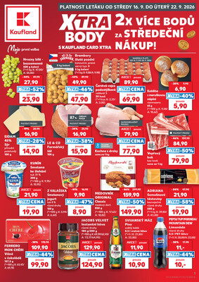 Leták Kaufland 16.9. - 22.9. - Kaufland - Blansko