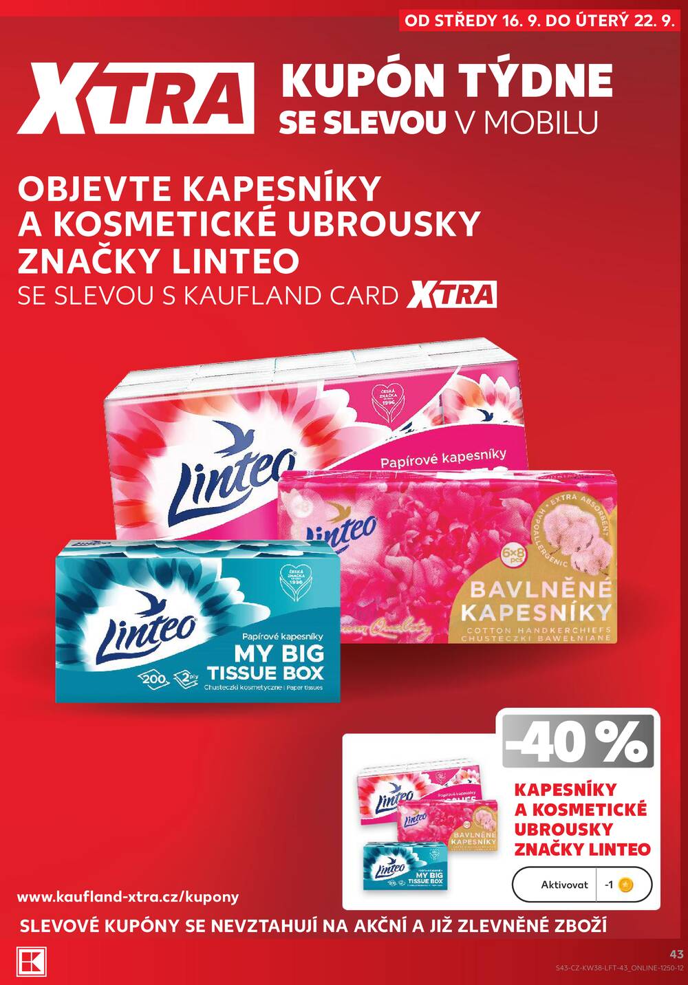 Kaufland 16.9. - 22.9. - Kaufland - Praha 8 (Malý Klín)