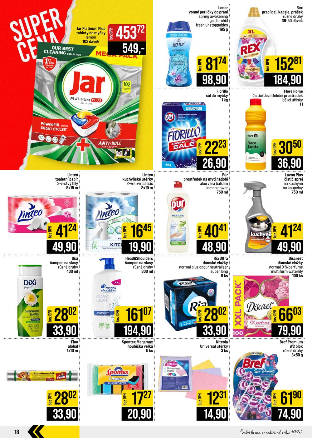 JIP Cash & Carry Brno, Praha, Ostrava, Jilemnice, Pardubice, Ostrava, Karlovy Vary, Olomouc a Zlín od 16.9. do 22.9.2026
