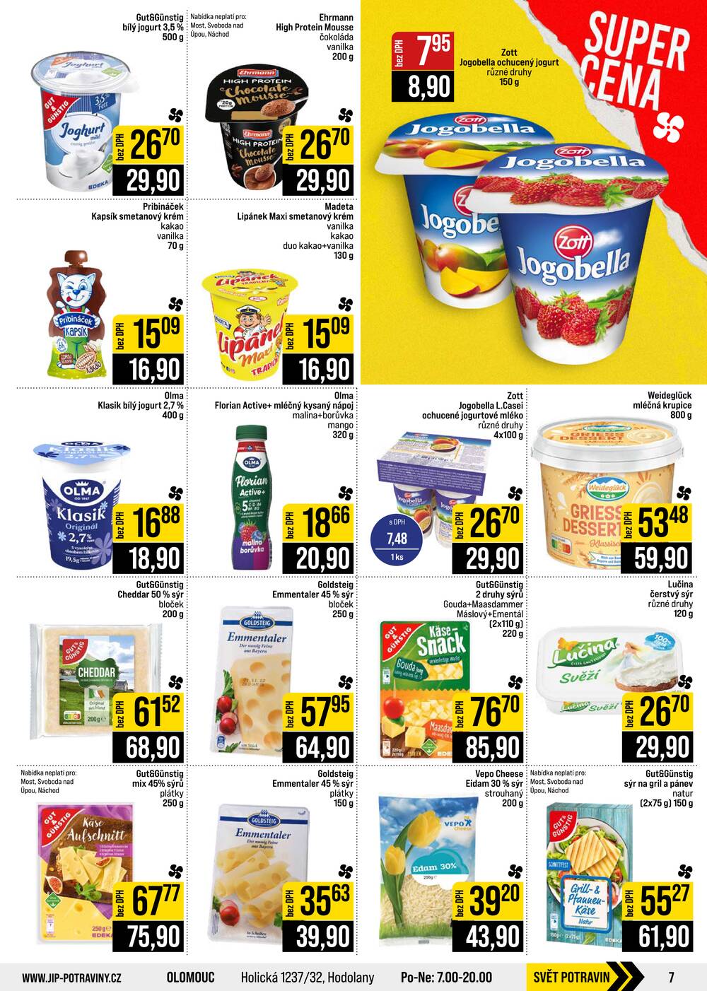 JIP Cash & Carry České Budějovice, Most, Náchod, Polička, Sušice a Svoboda nad Úpou od 16.9. do 22.9.2026