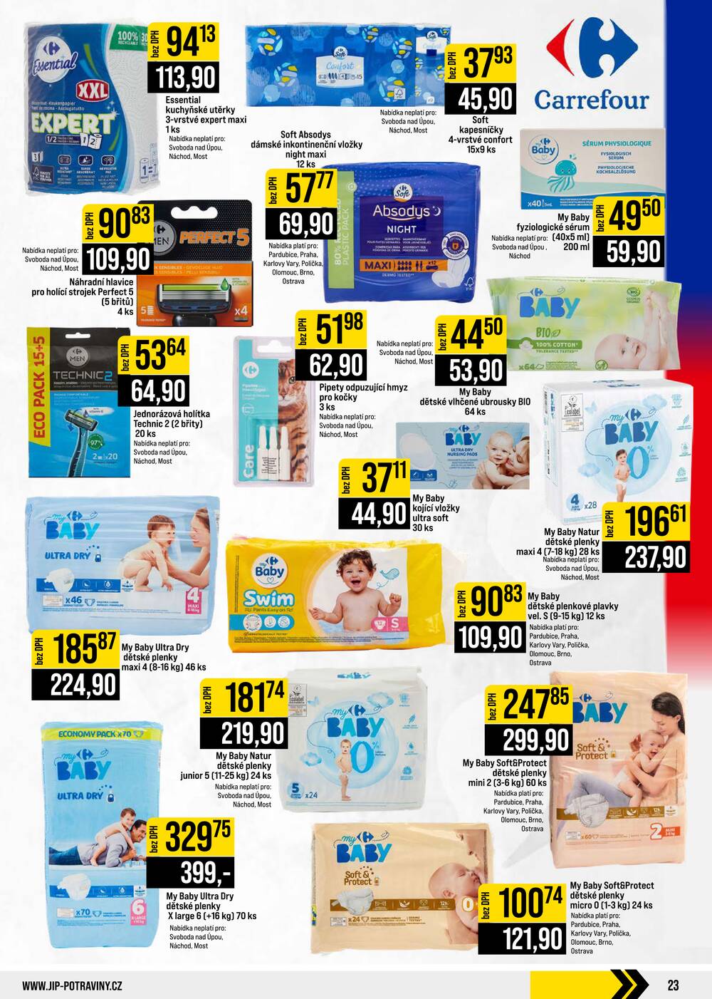 JIP Cash & Carry České Budějovice, Most, Náchod, Polička, Sušice a Svoboda nad Úpou od 16.9. do 22.9.2026