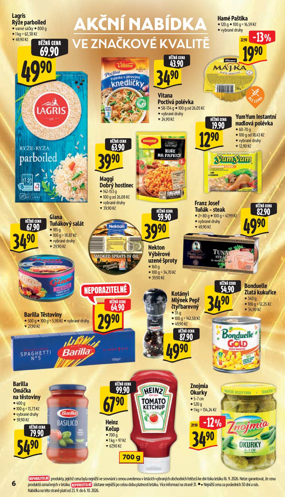 Leták Albert - Albert Hypermarket od 23.9. do 29.9.2026 - strana 6 Leták Albert - Albert Hypermarket od 23.9. do 29.9.2026 - strana 6