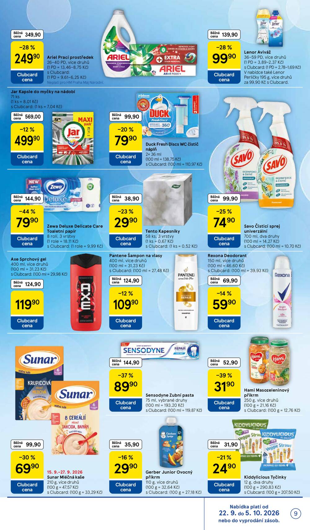 Leták Tesco - Tesco hypermarkety od 23.9. do 29.9.2026 - strana 9 Leták Tesco - Tesco hypermarkety od 23.9. do 29.9.2026 - strana 9