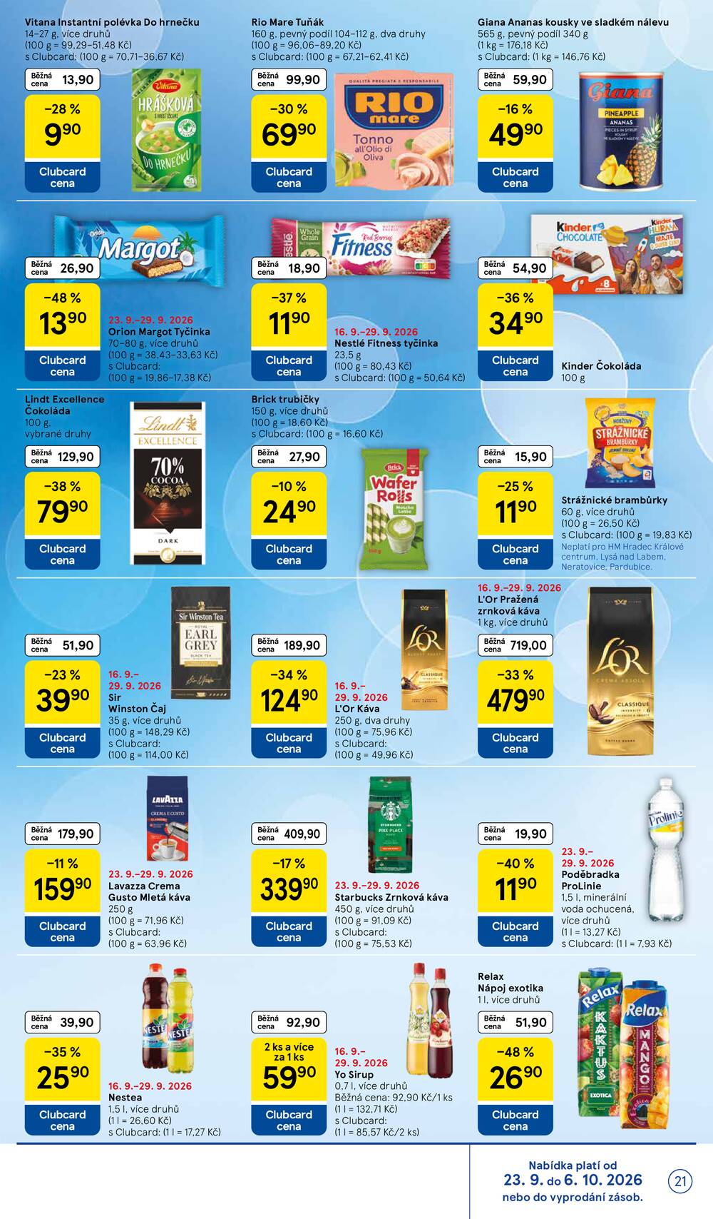 Leták Tesco - Tesco hypermarkety od 23.9. do 29.9.2026 - strana 21