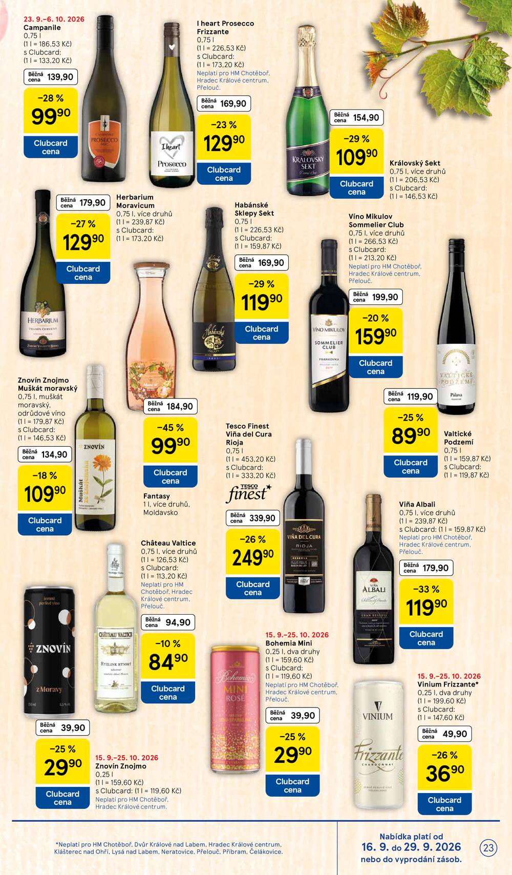 Tesco hypermarkety od 23.9. do 29.9.2026