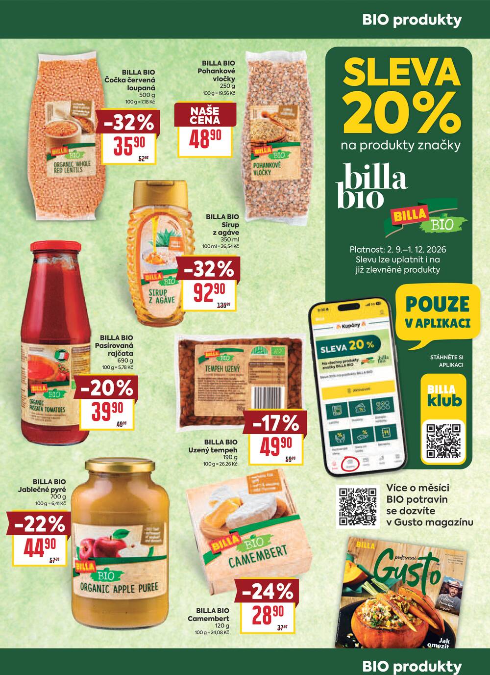 BILLA od 23.9. do 29.9.2026