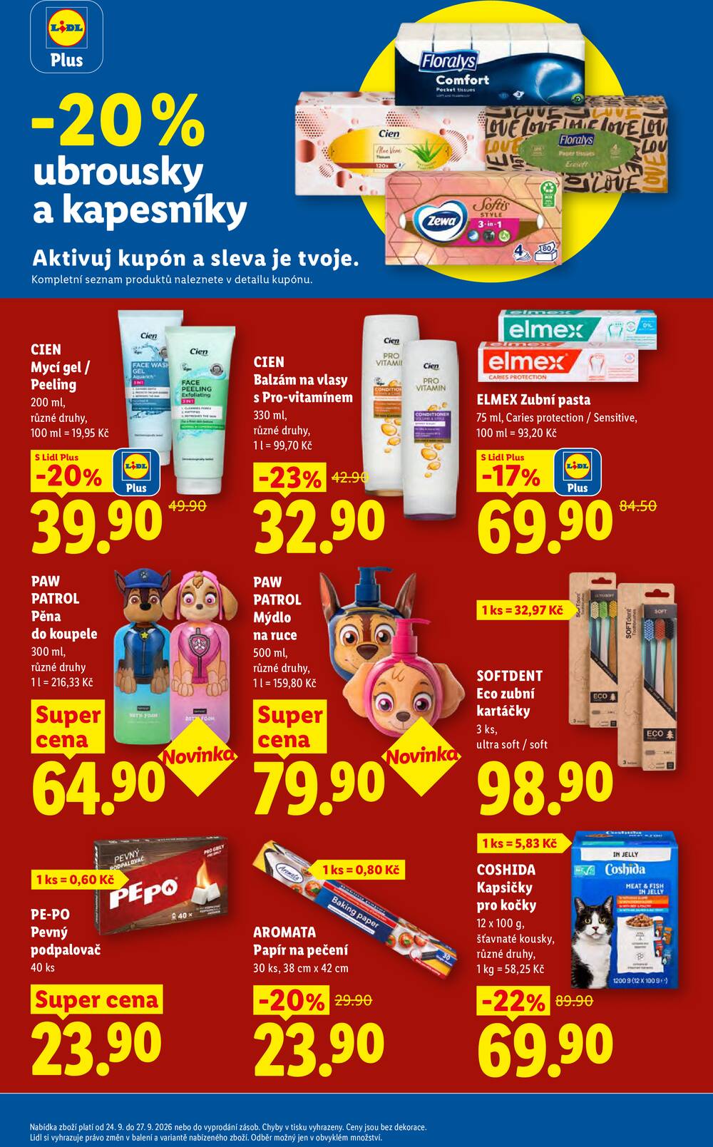 Lidl Čtvrtek od 24.9. do 27.9.2026