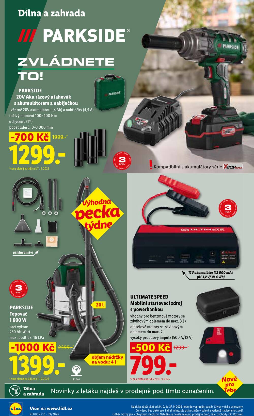 Lidl Čtvrtek od 24.9. do 27.9.2026