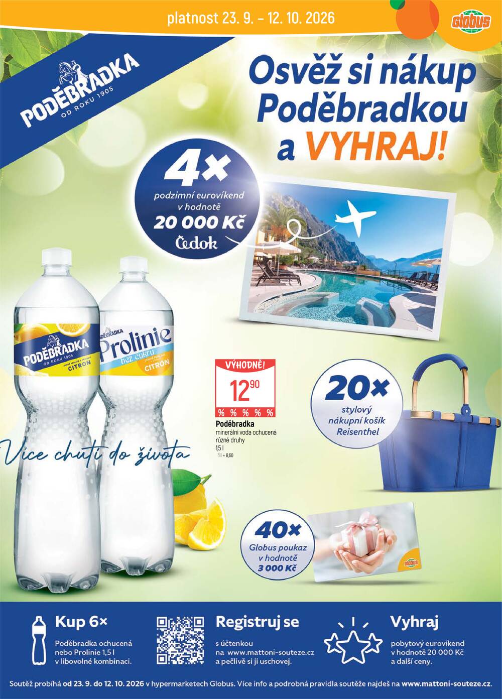 Akční leták Globus 23.9. - 29.9.2026 - Globus Praha - Centrum Černý Most