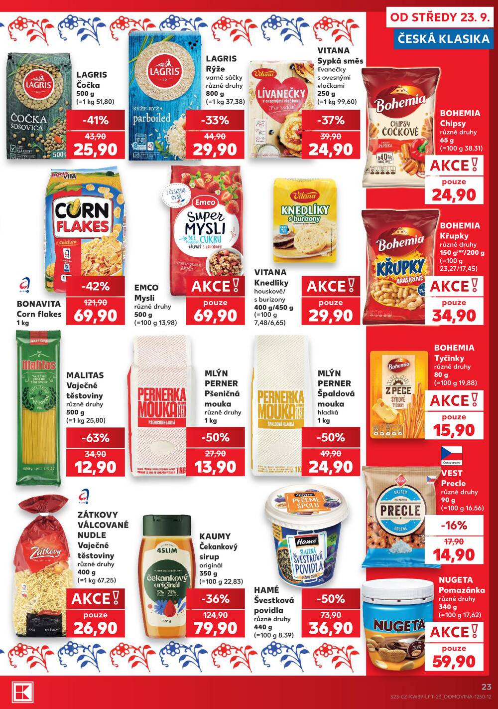 Kaufland 23.9. - 29.9. - Kaufland - Louny