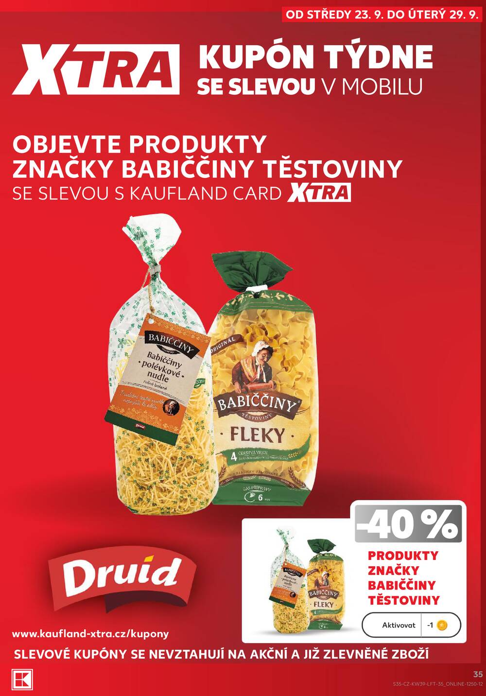 Leták Kaufland - Kaufland 23.9. - 29.9. - Kaufland Praha Čestlice - strana 35