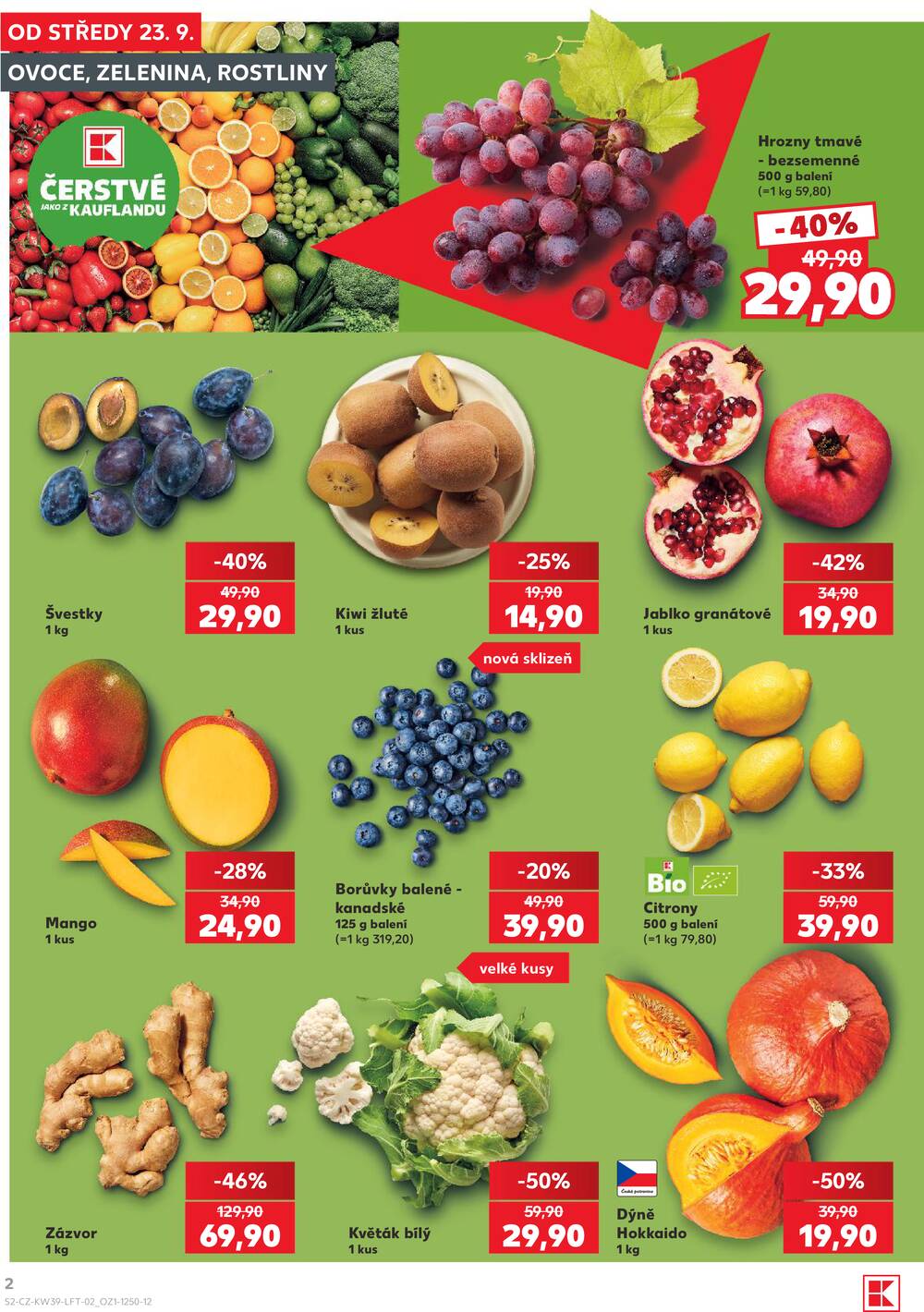 Leták Kaufland - Kaufland 23.9. - 29.9. - Kaufland - Rokycany - strana 2 Leták Kaufland - Kaufland 23.9. - 29.9. - Kaufland - Rokycany - strana 2
