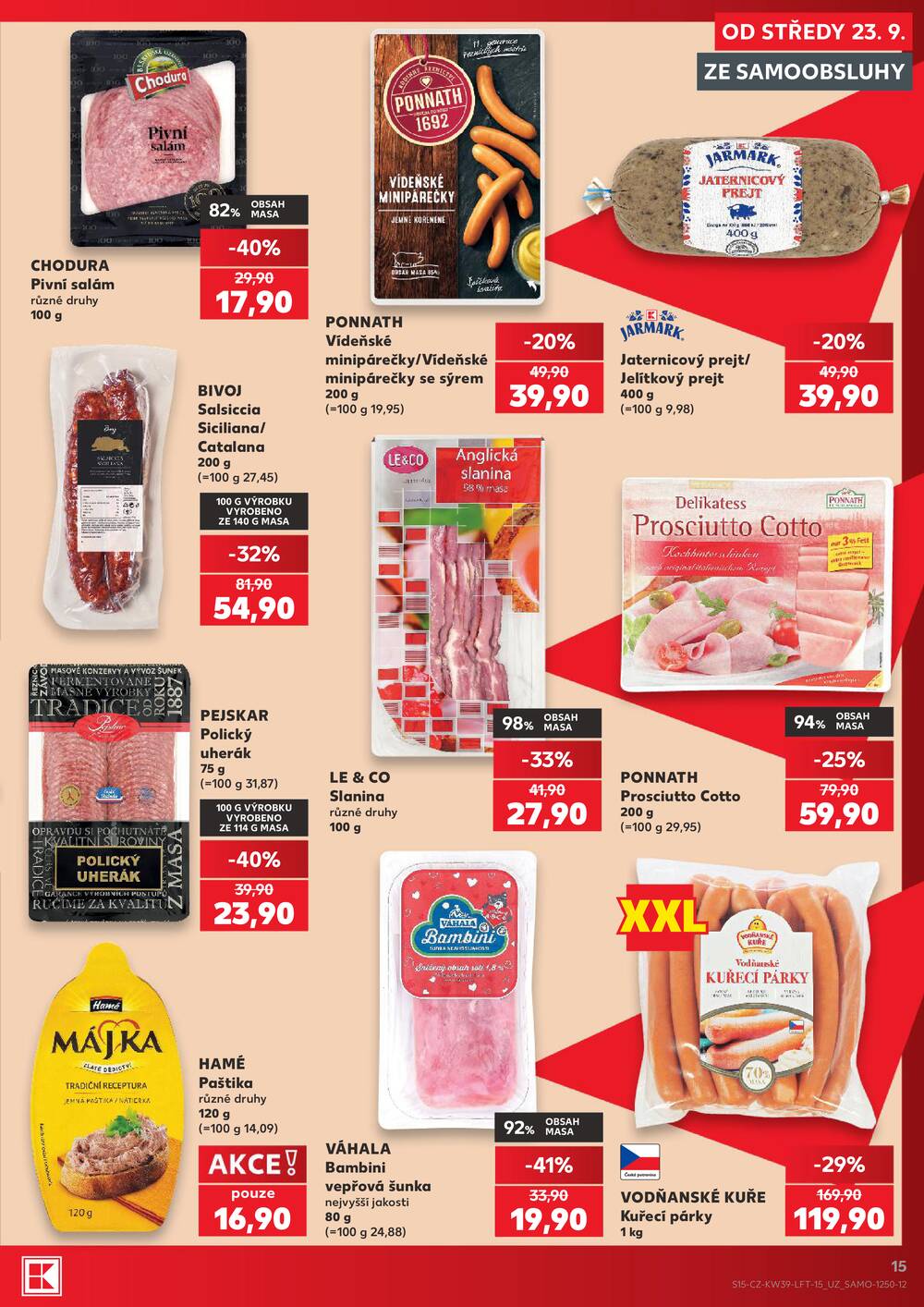 Leták Kaufland - Kaufland 23.9. - 29.9. - Kaufland - Strakonice - strana 15 Leták Kaufland - Kaufland 23.9. - 29.9. - Kaufland - Strakonice - strana 15