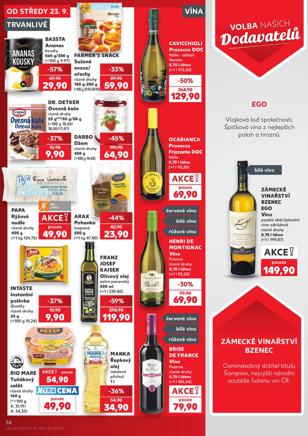 Kaufland 23.9. - 29.9. - Kaufland - Kolín