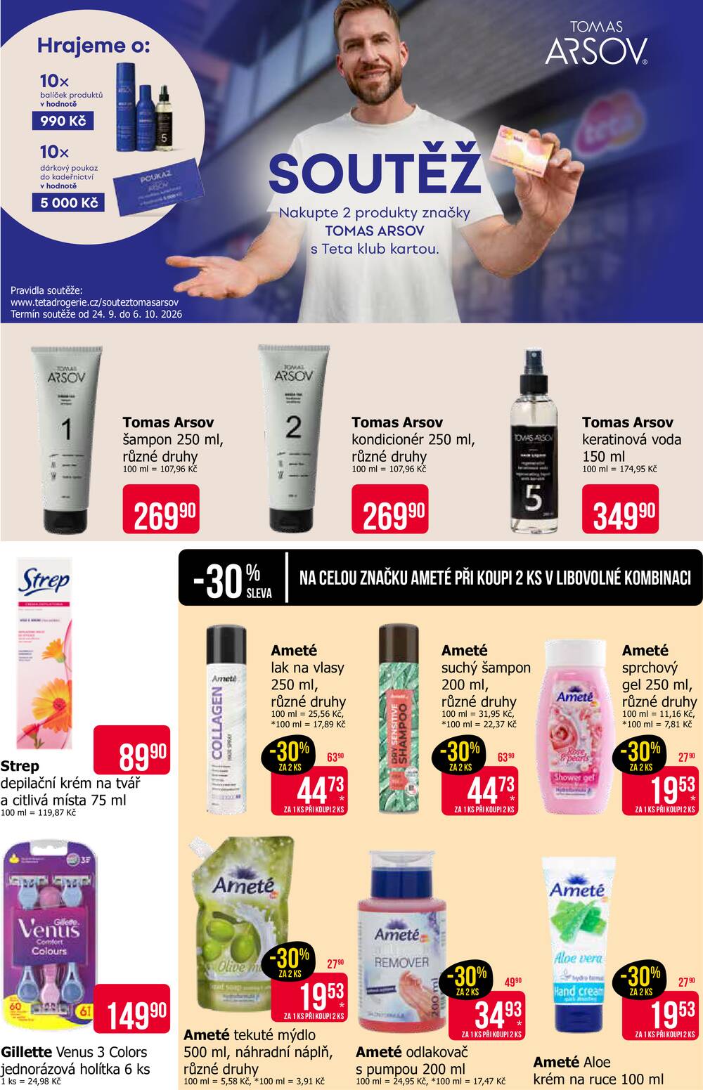 Teta drogerie  od 24.9. do 6.10.2026
