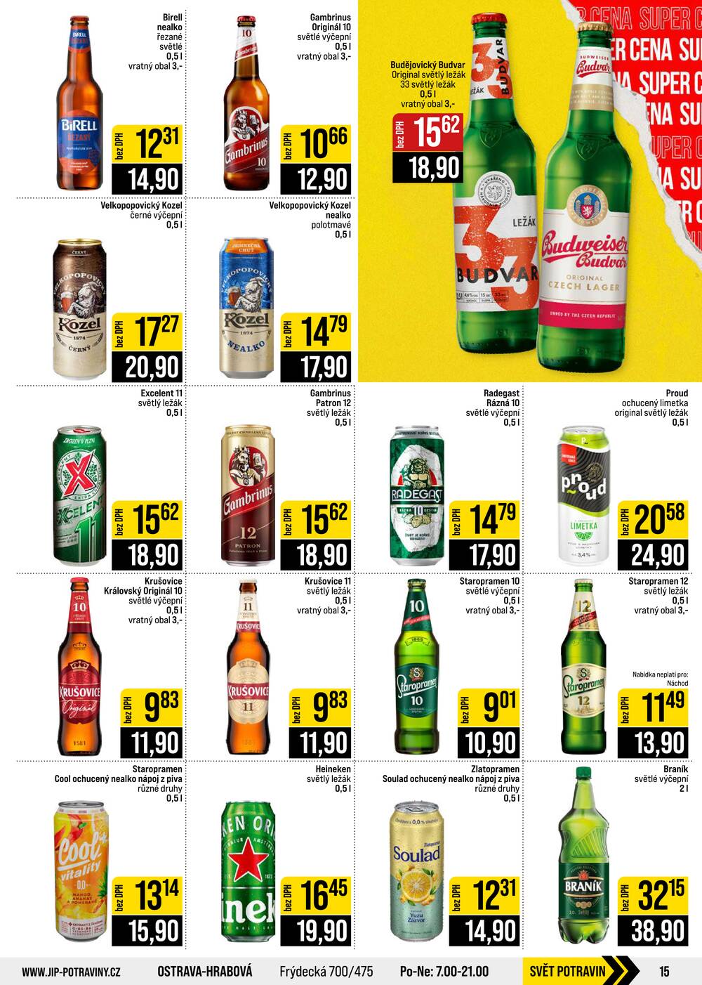 Leták JIP - JIP Cash & Carry České Budějovice, Most, Náchod, Polička, Sušice a Svoboda nad Úpou od 23.9. do 29.9.2026 - strana 15 Leták JIP - JIP Cash & Carry České Budějovice, Most, Náchod, Polička, Sušice a Svoboda nad Úpou od 23.9. do 29.9.2026 - strana 15