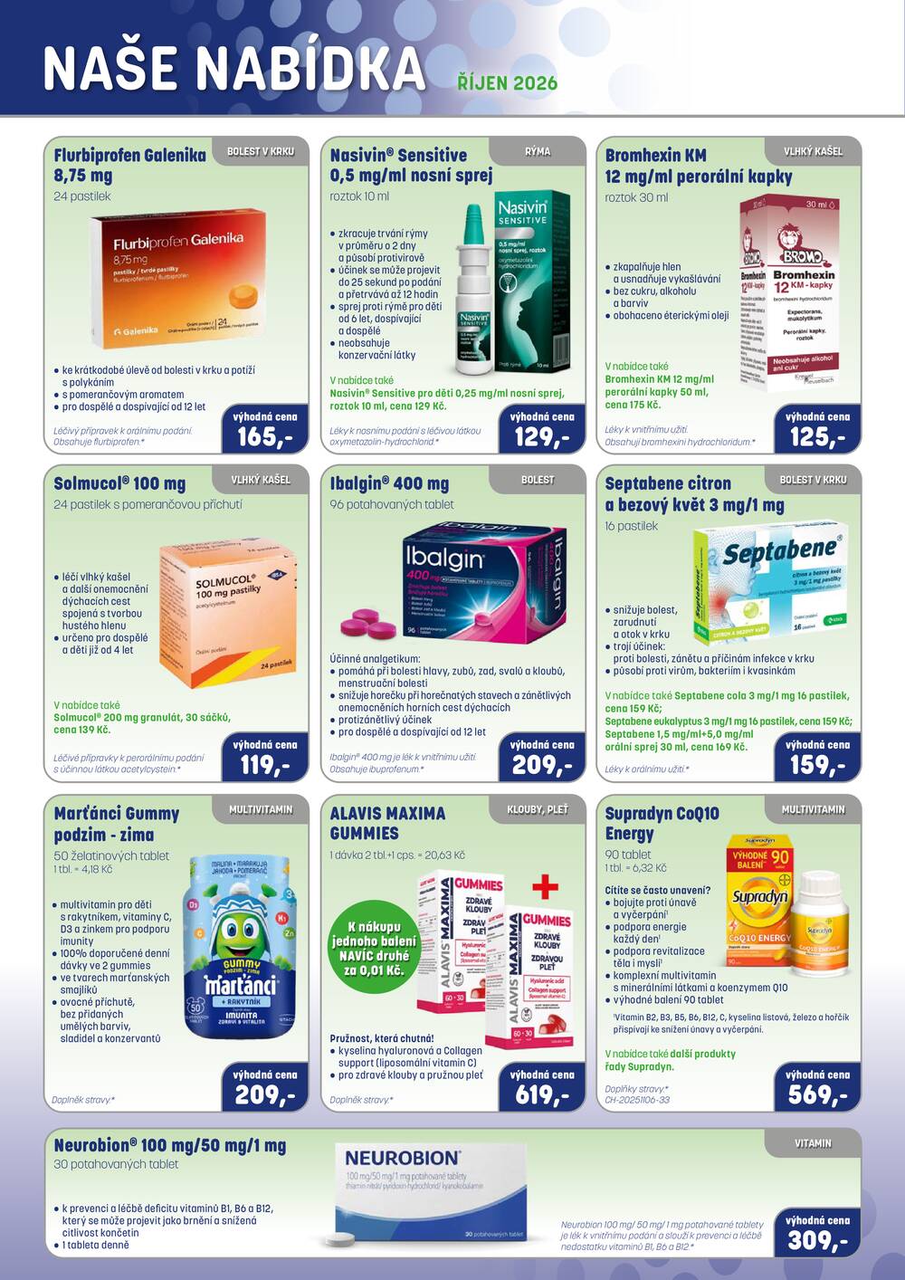 Leták PharmaPoint - Pharma Point typ A od 1.10. do 31.10.2026 - strana 2 Leták PharmaPoint - Pharma Point typ A od 1.10. do 31.10.2026 - strana 2