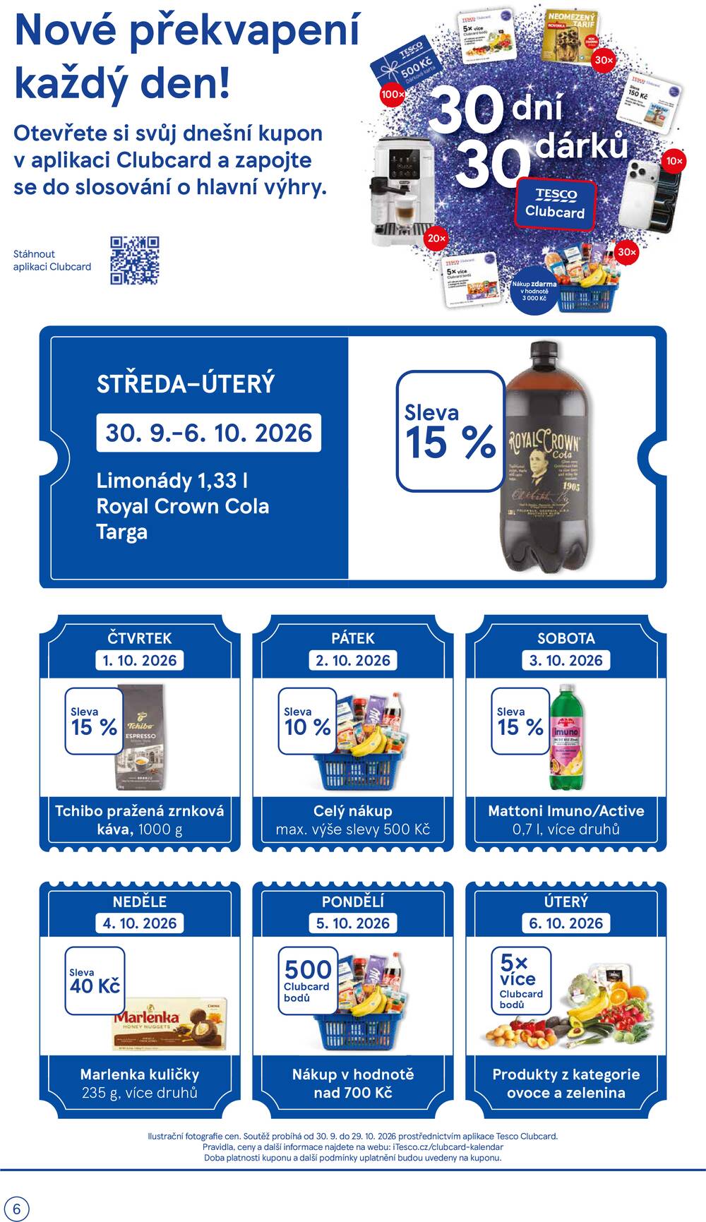 Leták Tesco - Tesco supermarkety od 30.9. do 6.10.2026 - strana 6
