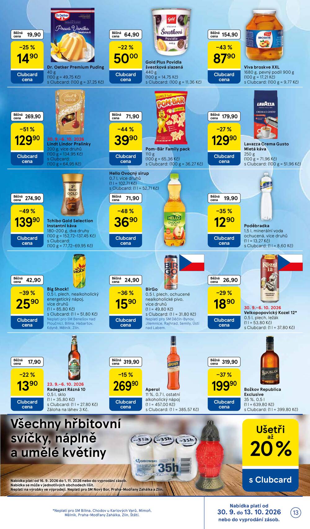 Leták Tesco - Tesco supermarkety od 30.9. do 6.10.2026 - strana 13