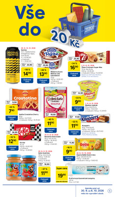 Tesco supermarkety od 30.9. do 6.10.2026