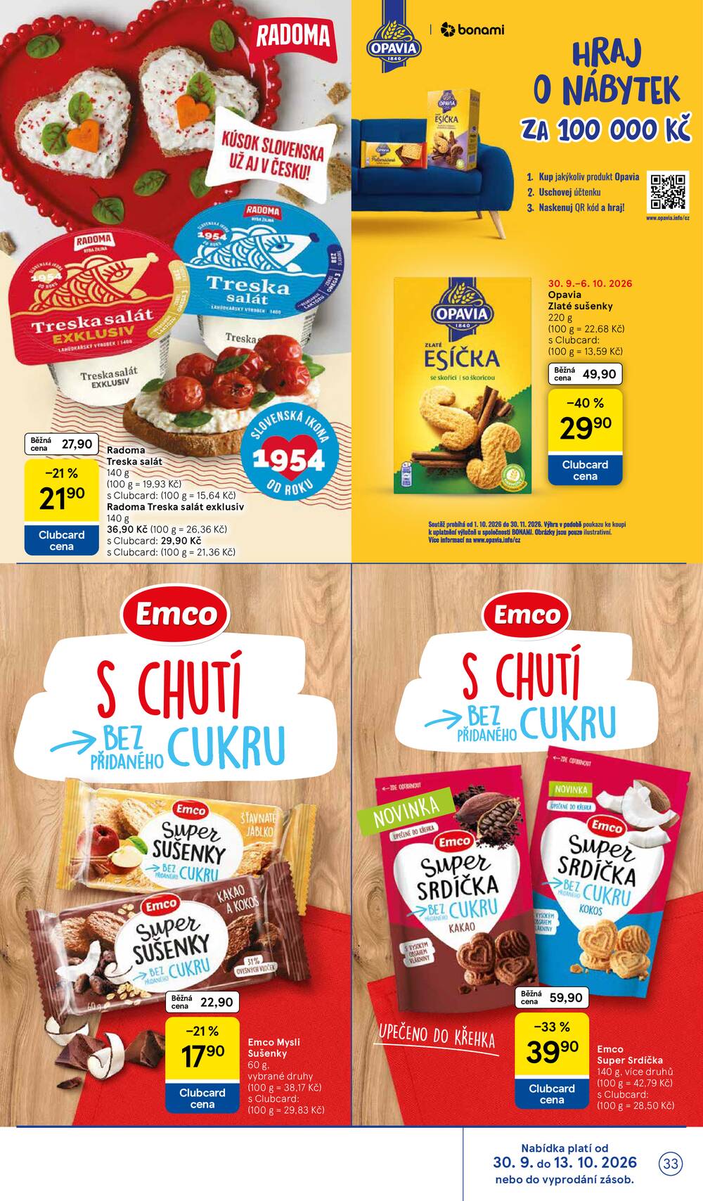 Tesco hypermarkety od 30.9. do 6.10.2026