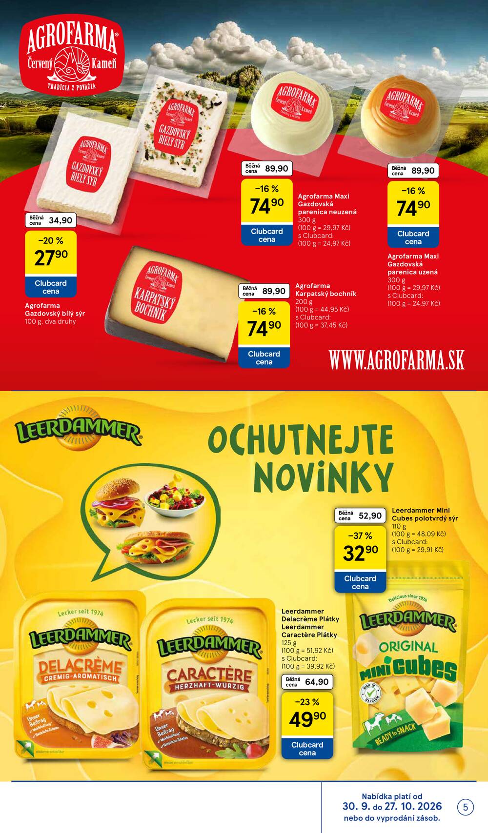 Tesco hypermarkety katalog Podzim od 30.9. do 27.10.2026